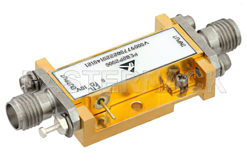 Аналоговый фазовращатель от 5 до 18 ГГц с регулируемой фазой 40 градусов на Вольт и коннекторами: SMA(f) вход, SMA(f) выход